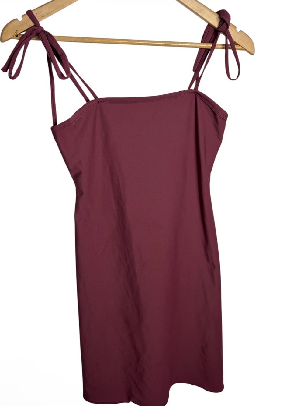 Handmade mauve shoulder tie Lolita swim or activewear dress fits S or M